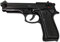 Pistola SCACCIACANI, A Salve, Bruni 92 Cal 8 Nera (BR-1300)