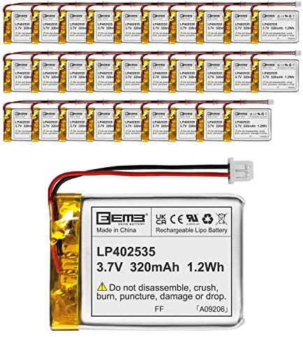 EEMB Lithium Polymer Akku 3,7 V 320mAh 402535 Wiederaufladbarer Lipo-Akku mit Molex-Anschluss für VXI Blue Parrott – bestätigen Sie die Polarität des Geräts und des Anschlusses vor dem Kauf(30)