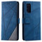 SONWO Hülle für Samsung Galaxy Note 20, Premium Leder PU Handyhülle Flip Case Wallet Silikon Bumper Schutzhülle Klapphülle für Galaxy Note 20, Blau