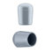 EMFA Kappen für Rundrohre 16 mm Grau (RAL 6005) 10 Stück Fußkappen Endkappen Kunststof 1,6 cm
