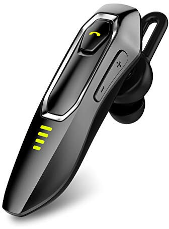 Auriculares Bluetooth Inalámbricos V5.0, Manos Libres Bluetooth Auricular Vox HD, Conversación de 30 Horas y 15 días, Pinganillo Bluetooth Movil para Movil para iPhone, Xiaomi, Samsung, Huawei