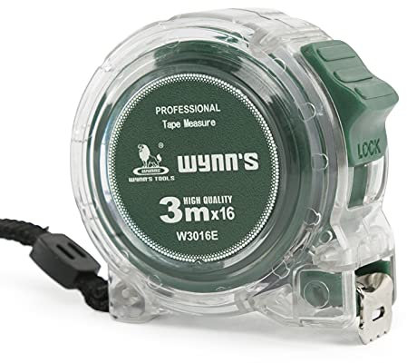 Metro a nastro in acciaio trasparente resistente all'usura da 3 m, metro a nastro per la lavorazione del legno ad alta precisione