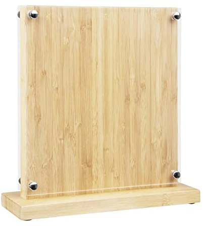 Vogue Magnetic Knife Block Bamboo - 290x270x120mm 11 1/2x 10 1/2x 4 3/4