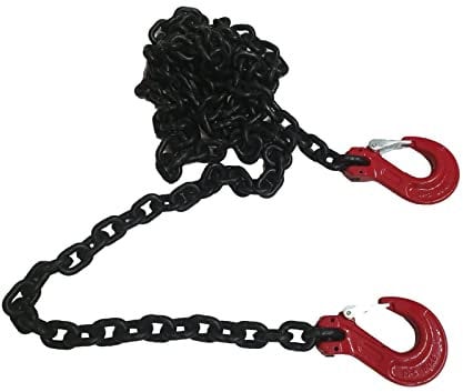 8mm Grade 8 Lashing Chain With Clevis Sling Hook Each End - Load Binder Chain (2 Metres)