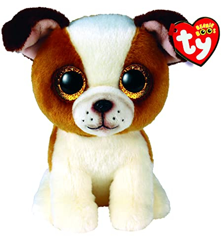 Ty Beanie Boos - Boo Bulldogge Hugo - 15 cm, Braun, 2009297