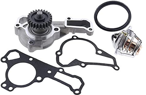 HOLDWELL Water Pump 49044-2066 con gas kets 11060-2450 11060-2451 termostato 49054-2056 compatibile con Kawasaki Engine FD590V FD611V FD620D FD661D