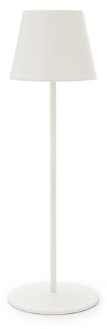 VELAMP Wiederaufladbare LED-Tischlampe, Touch-Dimmer, weiß + RGB, IP54. Weiss
