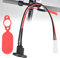 Akozon Mi Electric Scooter Charger Port, with Waterproof Cover for M365 Electric Scooter Accessory Silicone Sleeve Charging Port