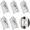 Cerniere per Ante Cerniera per Ante Cucina Cerniere per Legno Grandi 5 Pezzi Cerniera Acciaio Inox Cerniera a Molla Kit Cerniere Senza Viti per Mobili Porte in Legno Pesanti (1,5 Pollici)