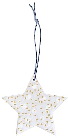 Räder Hängeschmuck Eisstern Punkte groß - Glasornament Sterne - Klassisch - Hängend - Weihnachten