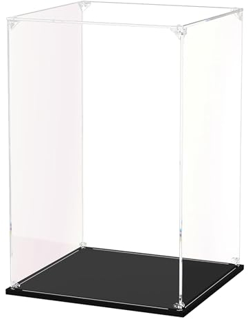 DOFOPO Acryl Vitrine Schaukasten für Actionfiguren Spielzeug Staubdichte Transparenter Display Box für Modellauto Sammlerstücke 20 x 20 x 30 cm