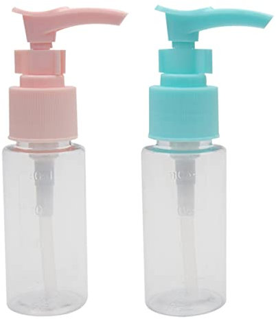 4 Stück Reisecreme Flaschen 40ml PET mit Pumpfunktion