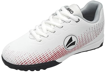 JAKO Unisex J-ST Skill Fussballschuh, White/Fiery red, 36 EU