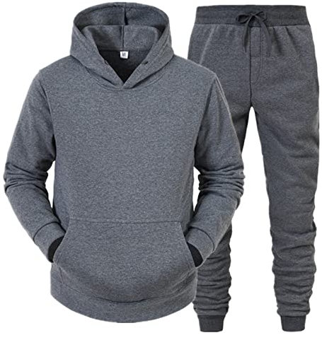 Männer Winter Anzug Freizeit Einfarbig Reißverschluss Pullover Hosen Sportanzug Ringen Anzug