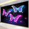 Vlies Fototapete Leuchtender Schmetterling Wohnzimmer Schlafzimmer Motivtapeten Wandtapete Tapete Vliestapete UV-Beständig Hohe Auflösung 300x210 cm