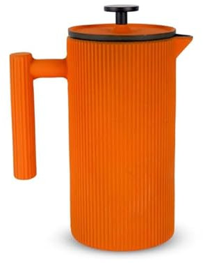 WD Lifestyle - Cafetera francesa de hierro fundido 850 ml (naranja)