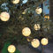 MARELIDA LED Solar Lichterkette Lampion für Außen Garten Balkon Terrasse Lampionkette mit 10 weißen Lampions 4,5m Outdoor Lichterkette Girlande Solarbeleuchtung