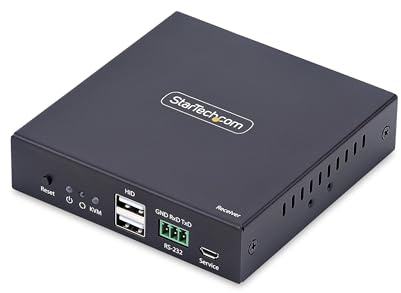 StarTech HDMI KVM Empfänger über IP für IH2006, 4K 60Hz, Rx | Skalierbare Erweiterung, One-to-Many, RS232 Seriell, 3, 5mm Audio-Passthrough, Metallgehäuse