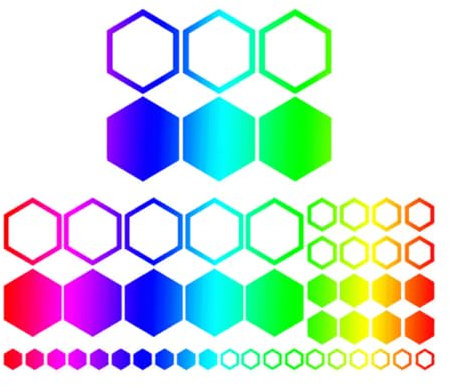 KEQAR 52 Stück Auto Aufkleber im Waben-Muster – Auto Racing Karosserie Dekoration, Waben-Design Streifen für Autos, SUV, LKW & Geländewagen (bunt)