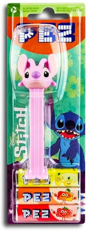 PEZ Spender Disney Stitch Angel mit 2 Päckchen fruchtig süßen Bonbons 17g