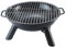 HOOZ Barbecue et brasero multifonction - Diamètre : 46 cm - Hauteur : 22 cm - Barbecue au charbon de bois portable avec poignées et pieds faciles à monter - Idéal pour le jardin, le camping et