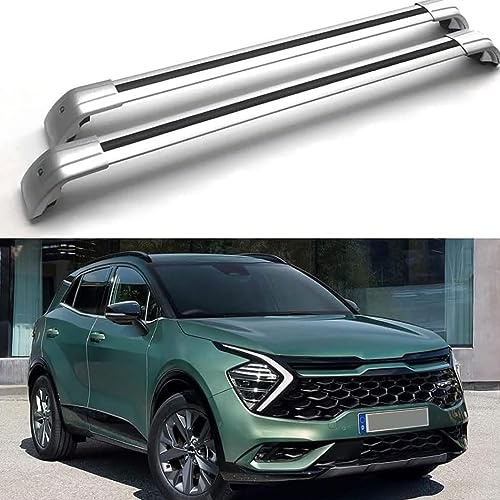 DRYFAL DachträGer RelingträGer für KIA All New Sportage 2022 Dachgepäckträger Aluminium mit Dachreling für Fahrradträger Dachboxen Skihalter