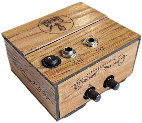 Boutique 2 Channel Audio Mixer and Pre-Amp Guitar Effects Pedal Stompbox