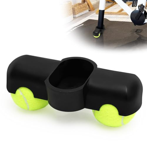 1 Stück Rocker Plate Feet, Indoor Cycling Tennisbälle Fußadapter, Tragbarer Wippplatten-Fahrradtrainer, Tennisballfüße für Wahoo Kickr Core Rollentrainer, Mit 2 Tennisbällen