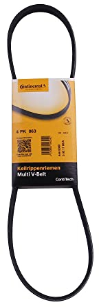 1x Original CONTITECH Keilrippenriemen Klimaanlage 4PK863