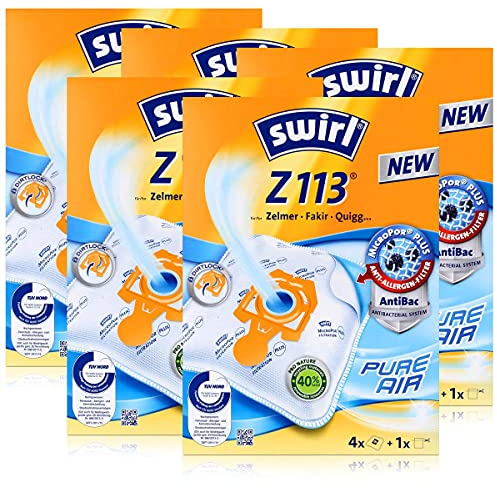 5 Pakete Swirl Staubsaugerbeutel Z113 / Z 113 MicroPor Plus AirSpace für Zelmer, Hanseatic Staubsauger