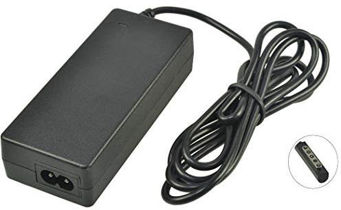 2-Power AXIM CABLE A 12 V 3.6 A 45 W AC Adapter for Surface, Surface 2, Surface PRO 1, 2 and Surface RT - Black