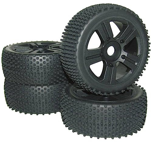 Reely 1:8 Buggy Kompletträder Spike 5-Speichen Schwarz 4 St.