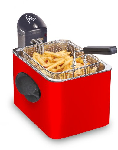 Frifri F1905R Friteuse, Acier Inoxydable, 3.5 liters, Rouge
