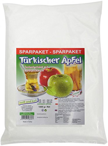 1KG Ottoman Türkischer Apfel, Instantgetränk mit Apfelgeschmack - grüner Apfel