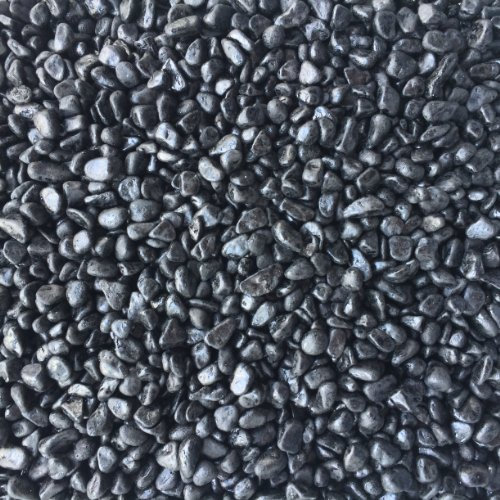 Finest-Filters Aquarium Fish Tank Gravel in Multiple Colours and 2kg, 10kg, 20kg and 40kg bags. (Black, 10kg)
