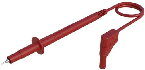 Aderendhülsen von Sicherheit [Stecker A Leiste 4 mm – Sonde] 1.00 m rot SKS Hirschmann PL 2600 S W RT