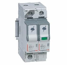 Parafoudre type T2 Imax 40kA/pôle - 1P+N 320V~ - 2 modules