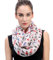 Lina & Lily Damen Loop Schal Rundschal Schlauchschal England London Design (Weiße)