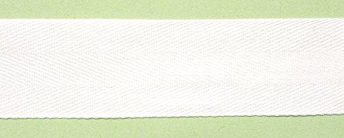 5 m Baumwollband 30 mm weiß 100% Baumwolle 1,39 €/m