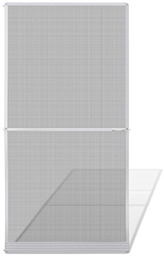 Festnight Insektenschutz Türvorhang Fliegennetz mit Scharnieren Mückenschutz für Balkontür Wohnzimmer Tür 120x240cm Wei?