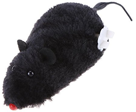 Domybest Clockwork Jouet souris en peluche pour chat et chien, mouvement mécanique, jouet interactif