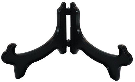 Tincogo Display Stand Easel Bowl Stands for Display Large Deep Bowls, Platters and Deep Dishes Black