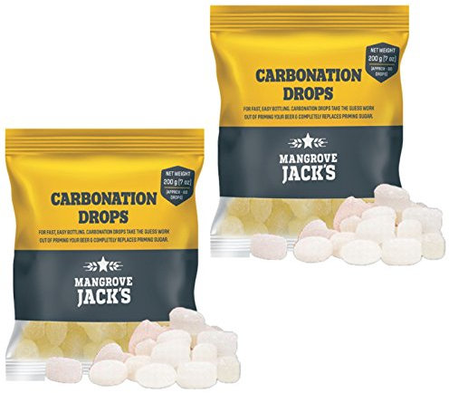 2x Mangrove Jacks Carbonation Drops 60 200g Sugar Tablets for priming beer