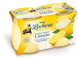 Nestle La Lechera Yogur Sabor Limón, 2 x 125g