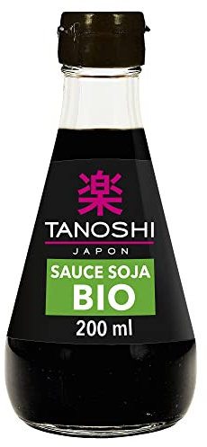 TANOSHI - Sauce Soja Bio - Idéale Pour Sublimer Le Goût Des Sushis, Makis et Autres - 200 ml