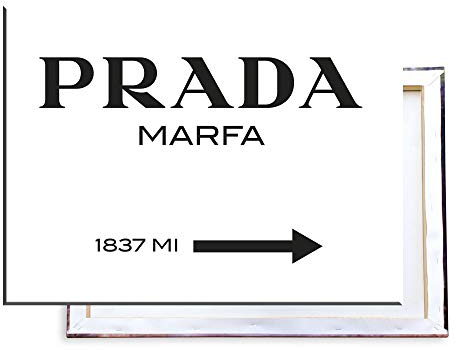 Unified Distribution Prada Maria Modeschau - 80x60 cm Kunstdruck auf Leinwand • erstklassige Druckqualität • Dekoration • Wandbild