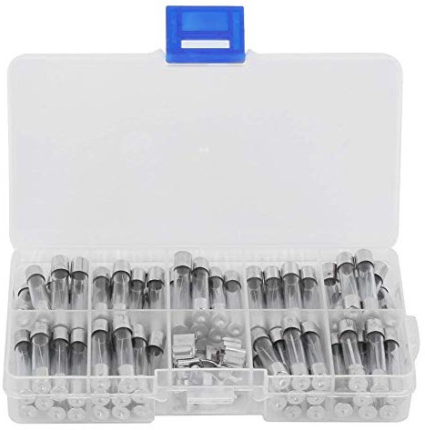 82Pcs 6x30mm Glasrohrsicherung, Elektronisches Bauteil Sicherung 250V 0.5A ~ 30A Sicherung, Klassifizierungssatz mit Sicherungshalter