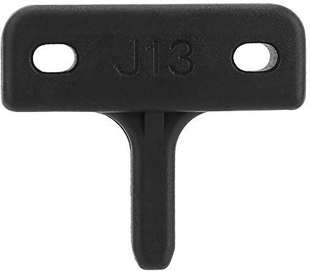 Window Fastener, 2Pcs Greenhouse Halls Window Fastener Fixing Kit Durable and Sturdy Plastic Flat Nails 4.3 * 3.8cm/1.7 * 1.5in (Black)