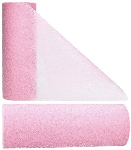 AmaCasa Vlies Tischband Tischläufer für Hochzeiten, Kommunionen, Taufen und Allen Feierlichkeiten Maße: 30cm/25m Rolle (Dunkelrosa, Vlies)