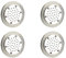 ATCO 4x Seitenbrause Massagedüse Dusche Wandbrause Brausekopf Unterputz Duschsystem Bad Wanddüse Duschbrause Düse Spray Wanddusche Brause 13 cm